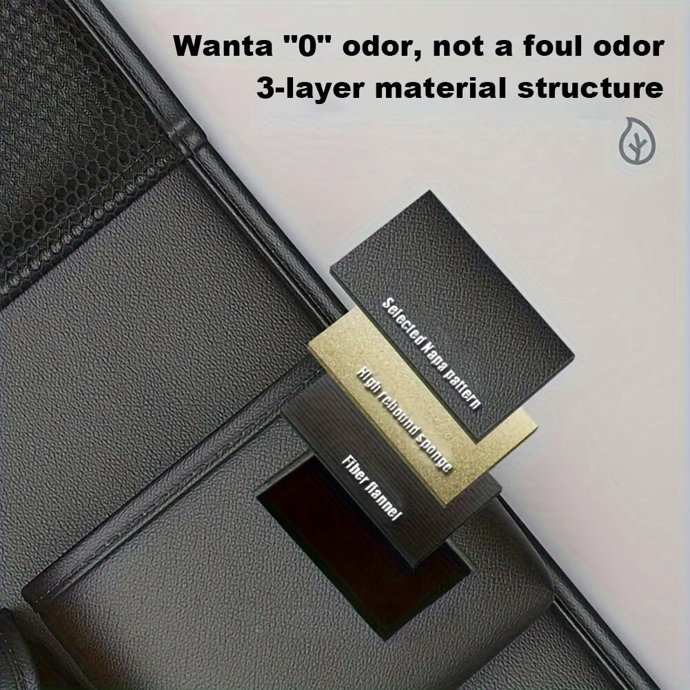 New Car Seat Organisers with Foldable Tray PU Leather Multi-Pocket Car Accessori