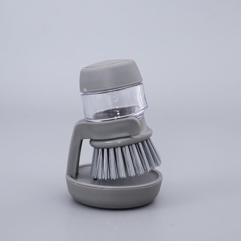 Soap Dispenser Dish Brush Palm Brush Scrub Brush Equipped With Storage...