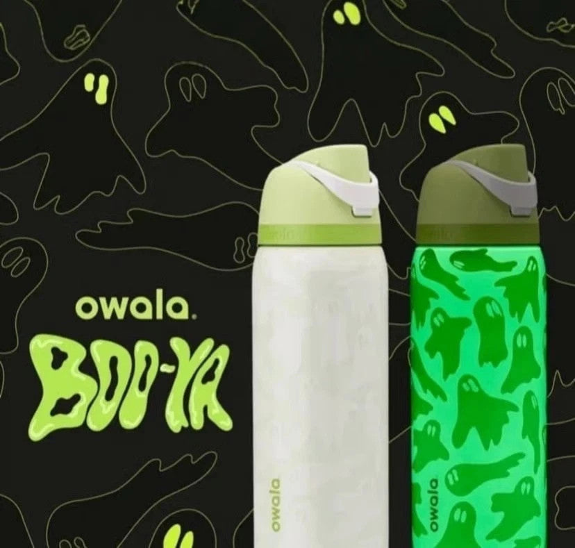 For Owala Boo-Ya Glow-in-the-Dark Color Drop 32 oz Freesip Halloween Bottle