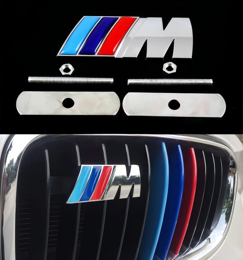 FRONT GRILL BADGE FOR B-M-W M-SPORT POWER TEC 1 3 4 5 6 SERIES M3 M5 X5