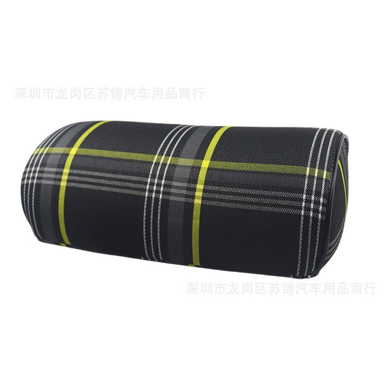 Plaid Fabric Pillow Seat Support Headrest Neck Rest Cushion for  GOLF MK7 GTI