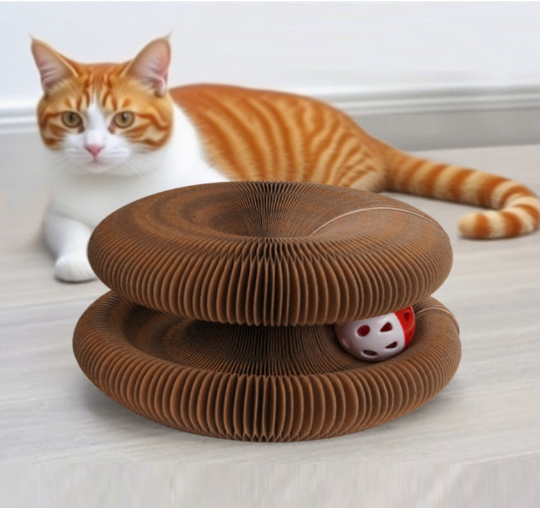 Magic Organ Kitty Kurlz Cat Scratcher Foldable Accordion Play Toy For Cats