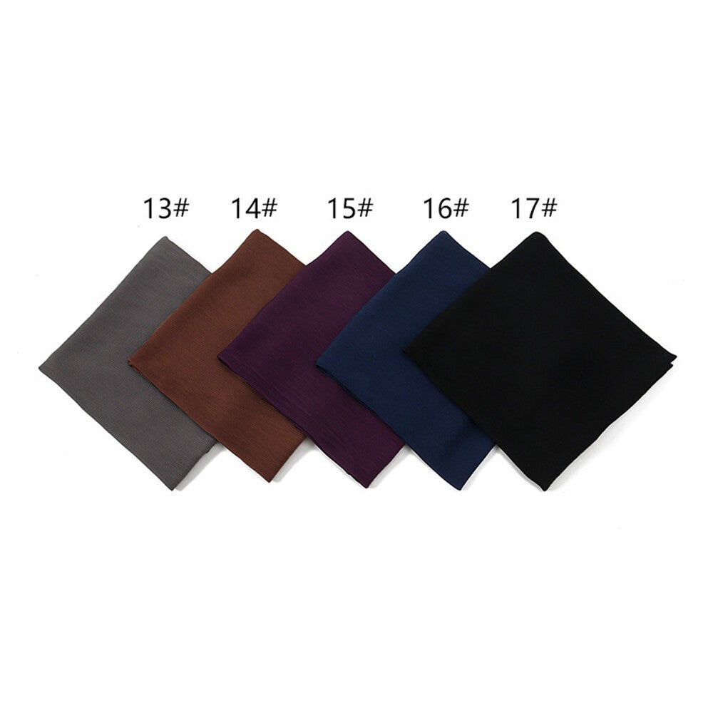 Pleated 120cm Square Scarf Women's Muslim Chiffon Hijab Shawls Headscarf Wraps