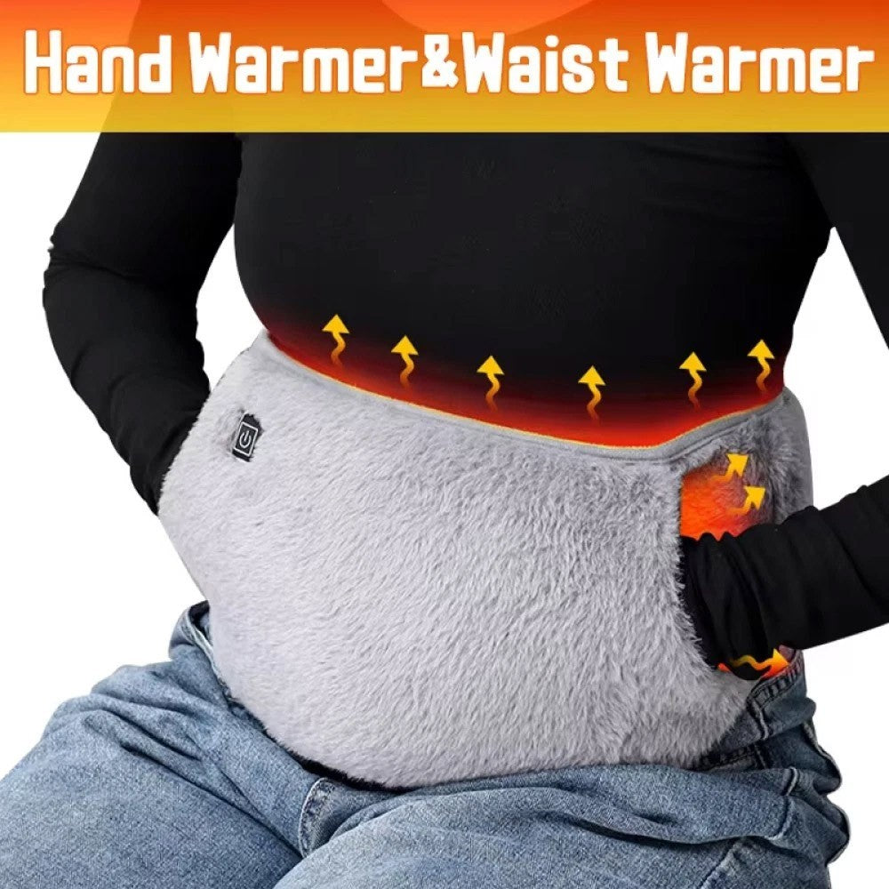 Electric Heating Waist Belt Wrap Lower Back Heated Belt Lumbar Therapy Heat Gift