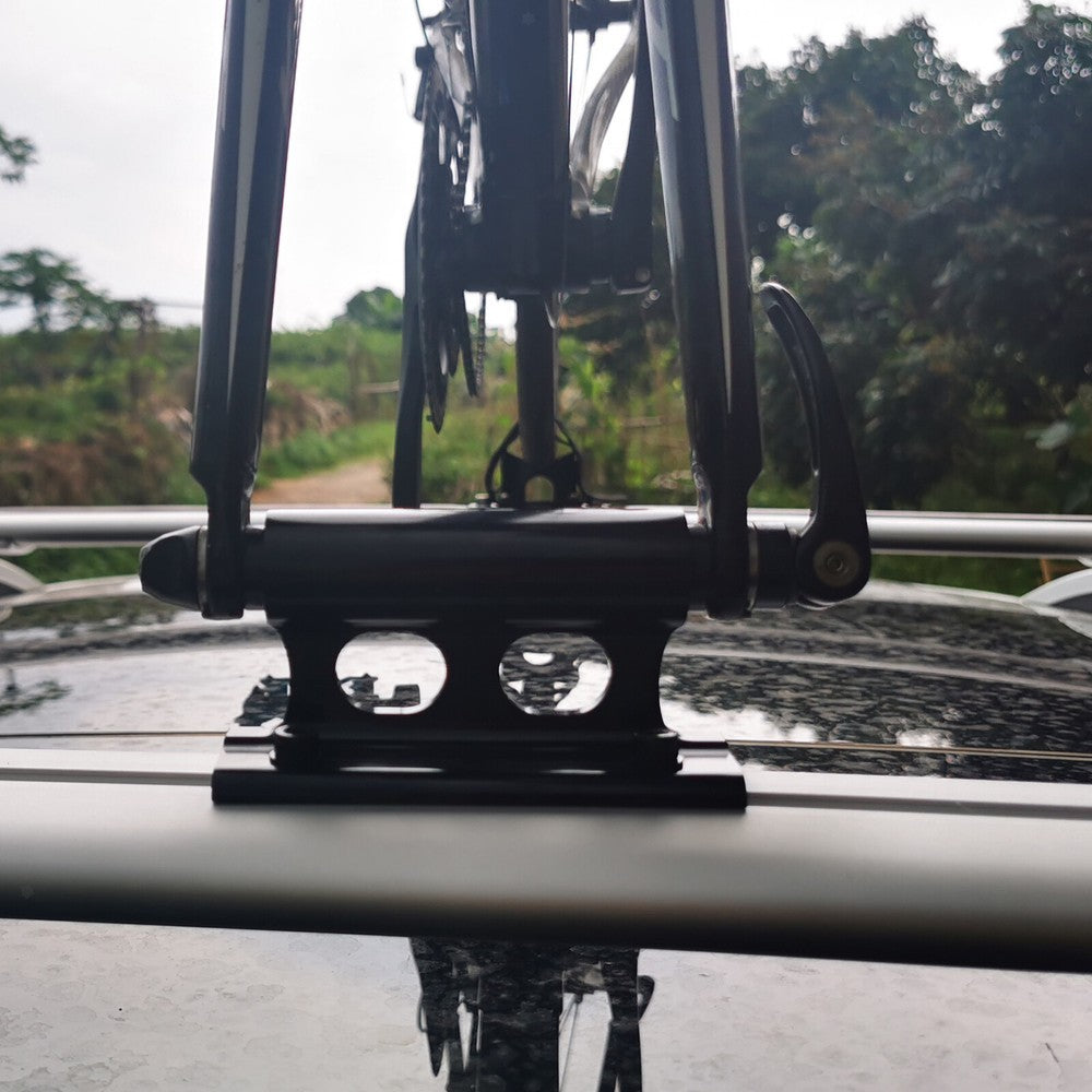 MTB Bike Car Roof Mount Rack Fork Mount Block Quick Release Thru Axle Carrier