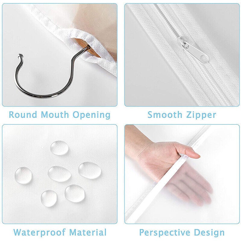 Clothes Cover Suit Dustproof Storage Bag Garment Dress Jacket Coat Protector UK