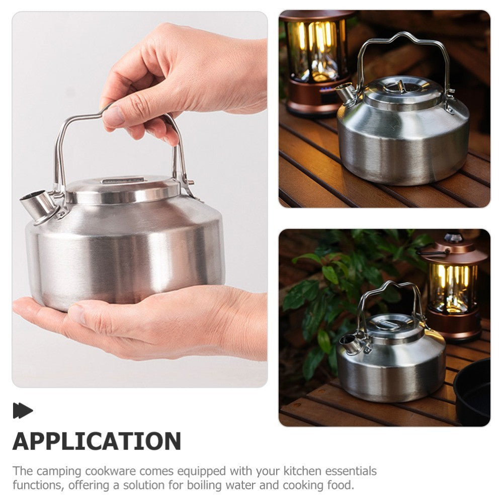 Portable Travel Kettle Stainless Steel Tea Teapot Small Stovetop