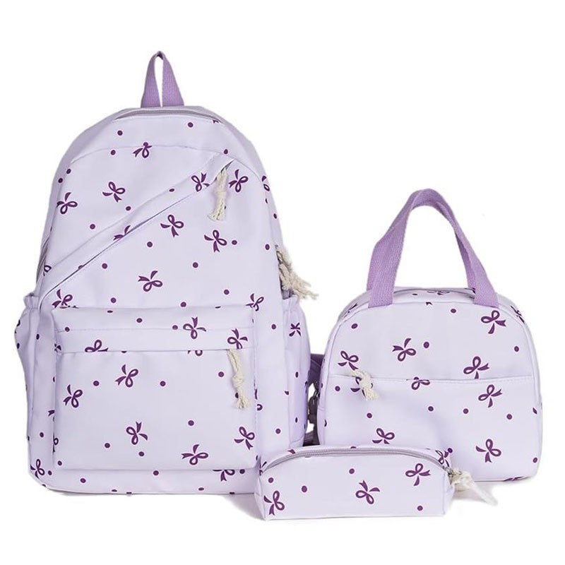 School Bag for Girls Large Cute Backpack Sets Preppy School Backpacks 3-Piece
