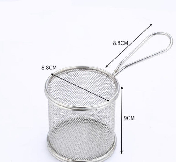 Spaghetti Pasta Scampi Noodle Basket Boiling Frying Catering Utensils