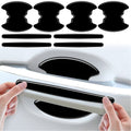 Universal Anti-Scratch Car Door Handle Guard 8 Pack Black Protective Stickers