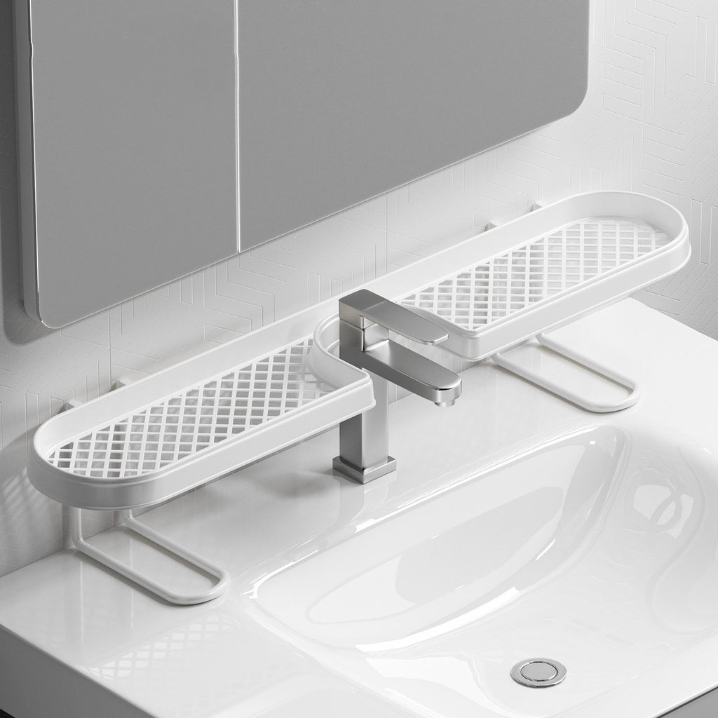 Behind the Faucet Sink Organizer, Thickened Behind the Faucet Shelf Bathroom