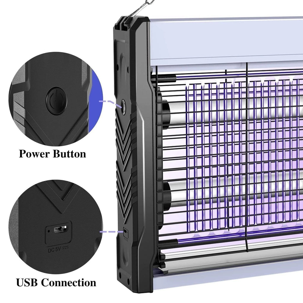 Bug Zapper Electric Insect Killer Mosquito Fly Pest Trap UV LED Indoor Lamp UK