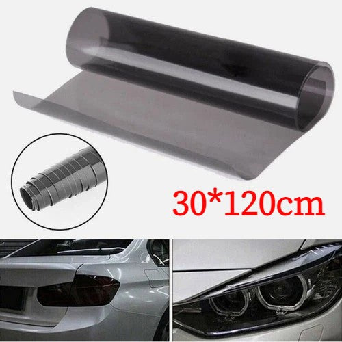 30 cm x 120cm Light Smoke Black Tint Film Headlights Tail lights Car Vinyl Wrap