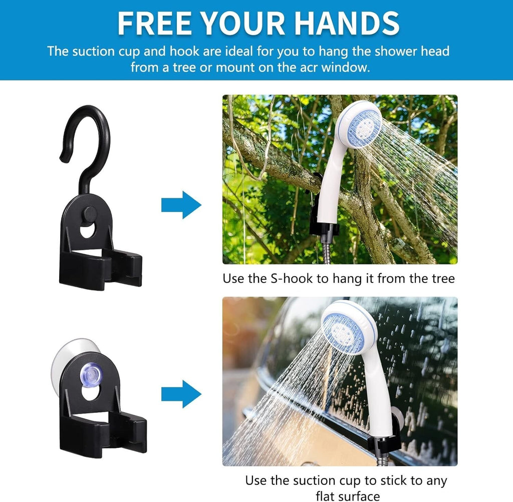 Outdoor Portable Camping Shower USB Rechargeable Electric Shower Pump For Garden