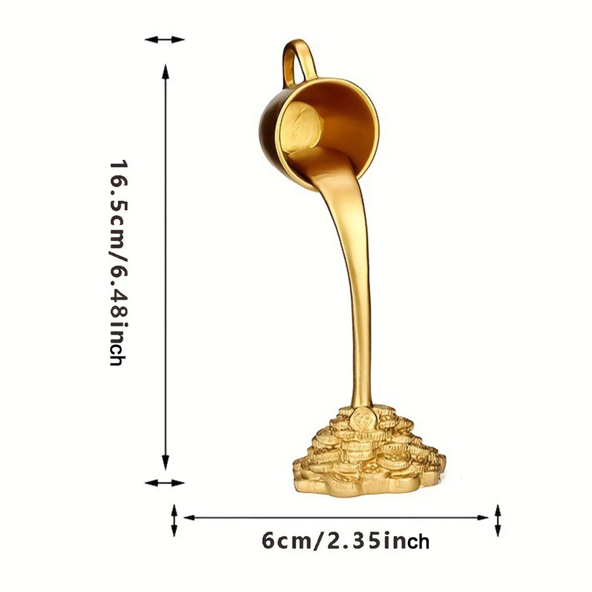 Floating Coffee Cup Resin Sculpture, Bedroom Statue, Kitchen Feng Shui Ornament