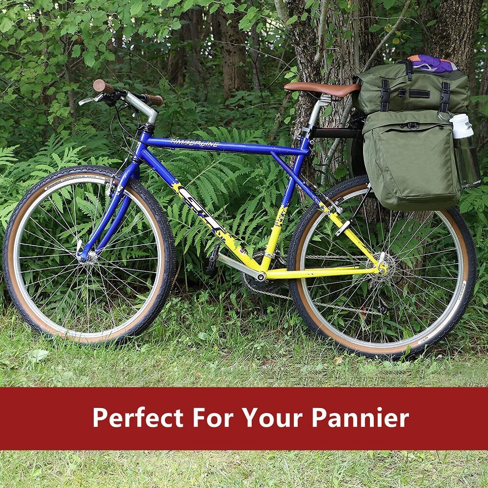 50KG Max Steel Rear Bicycle Pannier Rack Carrier Bag Luggage Cycle Mountain Bike