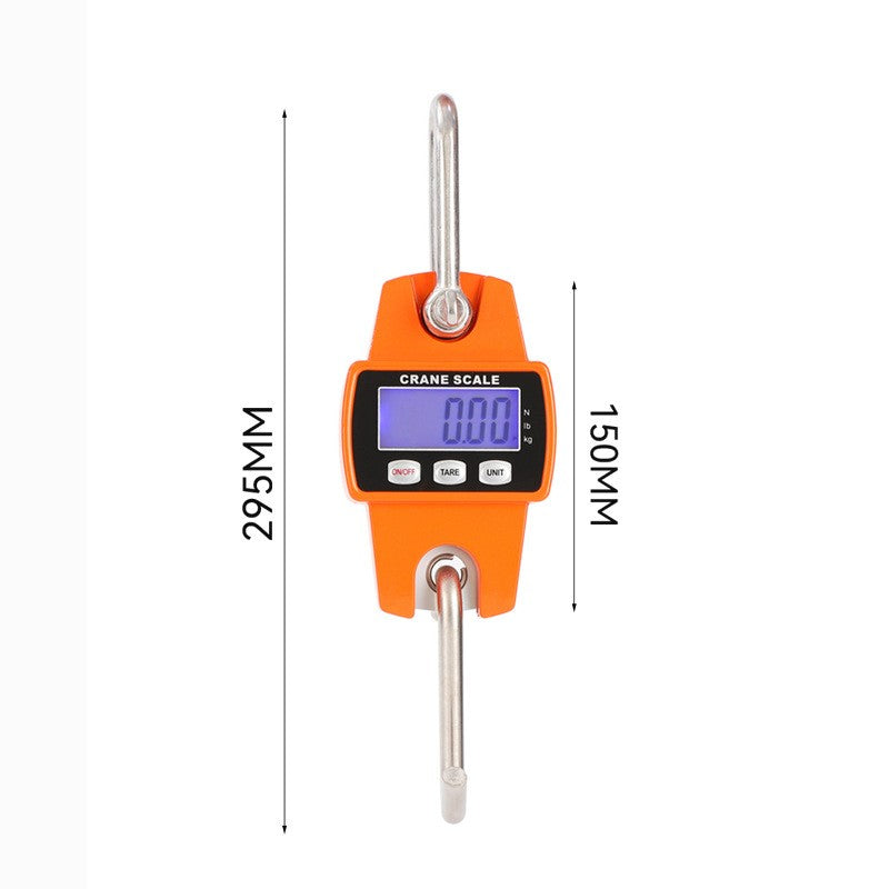 300kg Mini Crane Scale Portable LCD Digital Electronic Hook Hanging Weight Tool