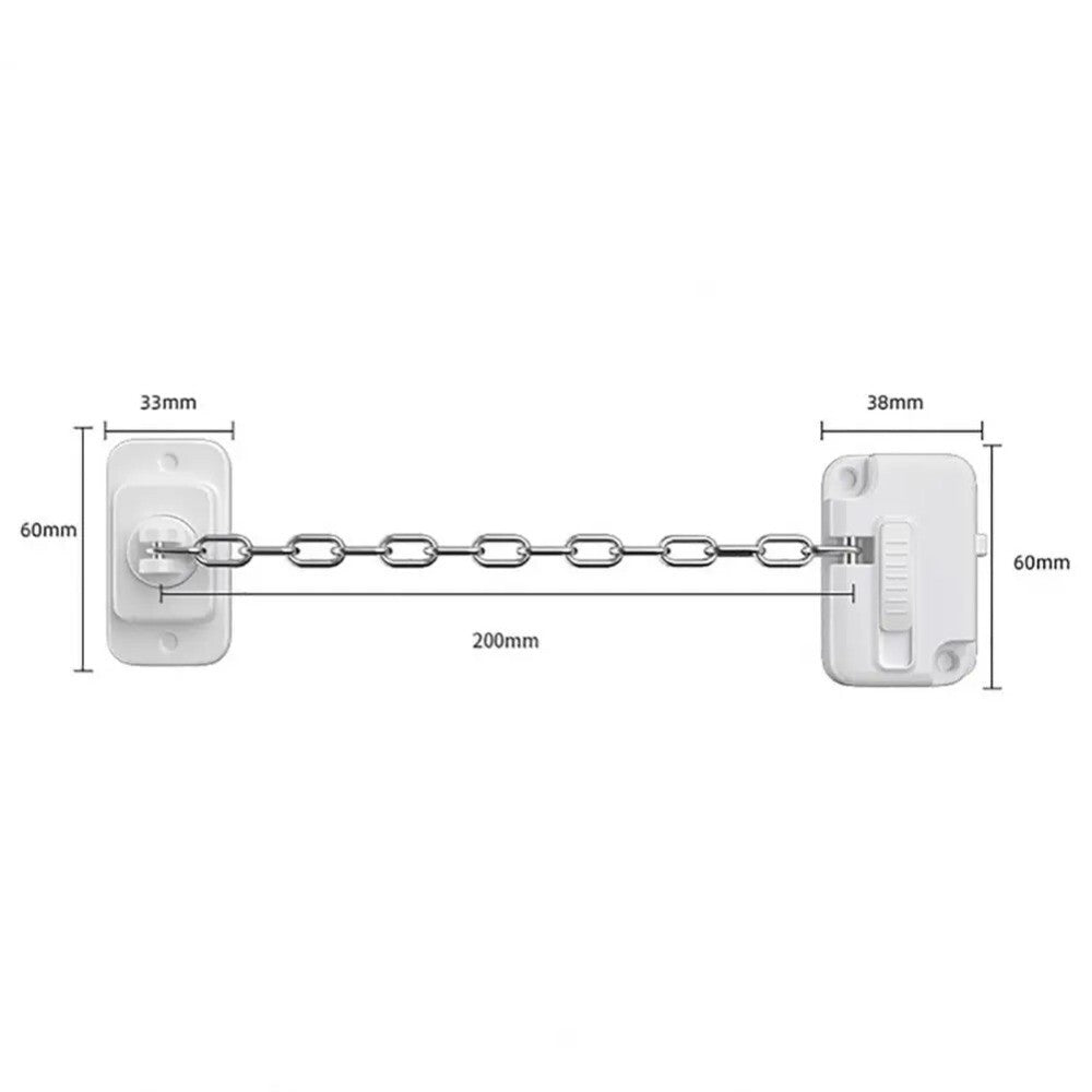 Adjustable Window Security Lock Self Adhesive No Drilling Window Restrictor