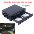 Universal Car Single/Double Din Radio Pocket Kit w/ Drink-Cup Holder Brand New