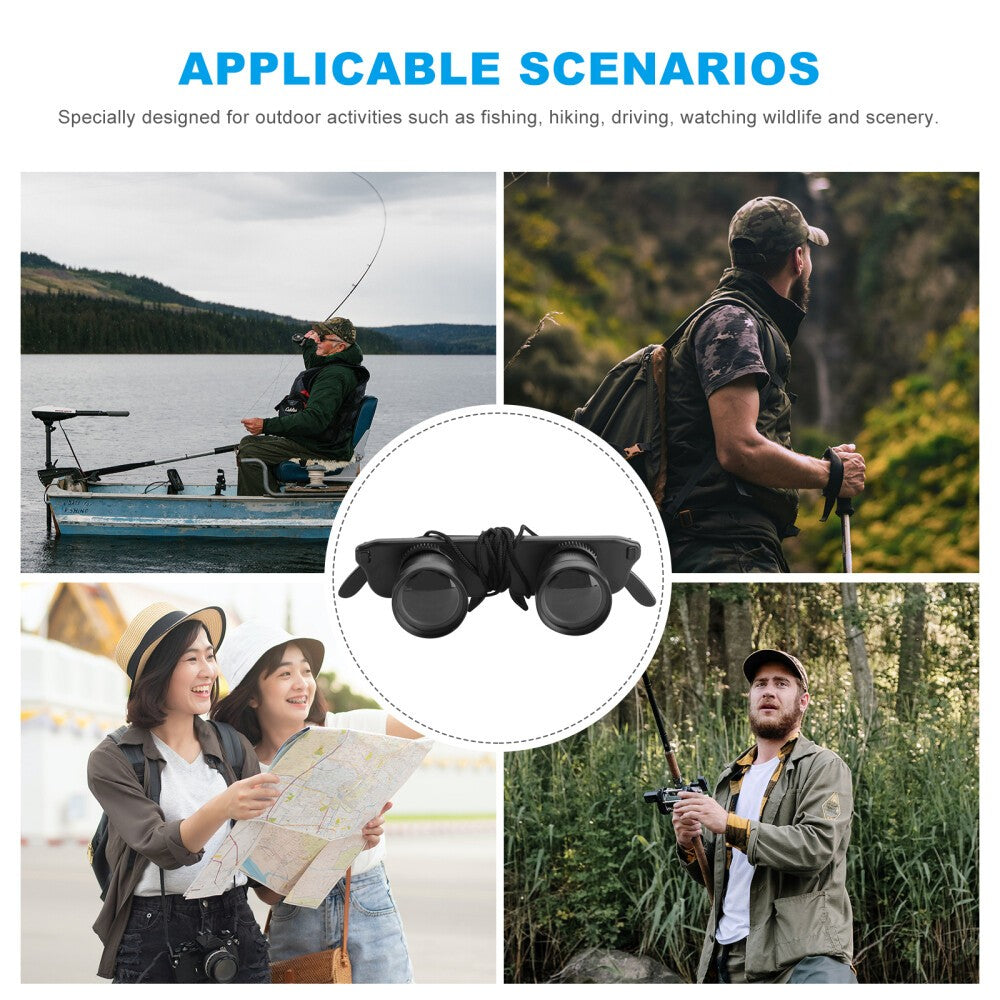 Binoculars Glasses for Watching Tv Wearable Opera Far Mirror Fishing Gear