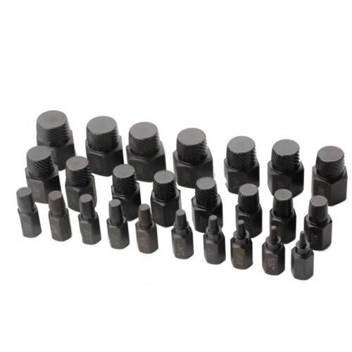 25PCS Easy Out Bolt Extractor Set, Multifunctional Stud Damaged Screw Extractor