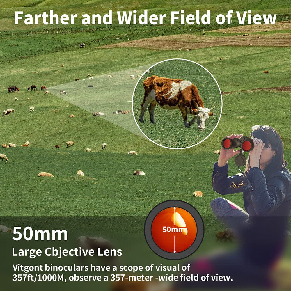 10000M 80X80 HD Military Zoom Binoculars Day/Night Army Optics Hunting Camping