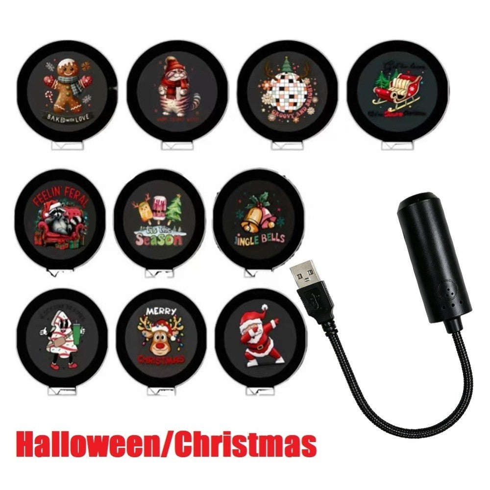 Plug and Play HD Star Projector Halloween Christmas, Projector Halloween XMAS