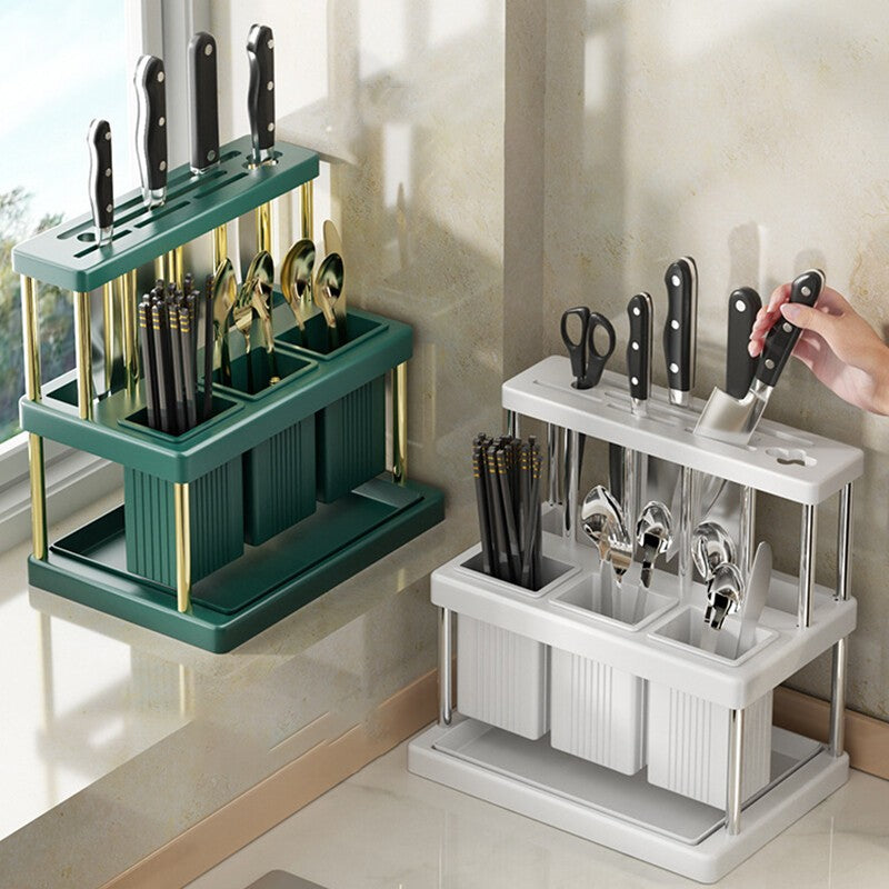 Kitchen Cutlery Holder Spoon Fork Chopstick Storage Rack Utensils Organizer Box