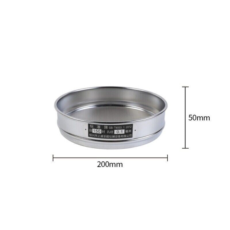 10-400 Mesh 2-0.0385mm Aperture Lab Standard Test Sieve 10-20cm Stainless Steel