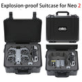 Hard Shell Suitcase Carrying Case Storage Bag For DJI Neo 2 Drone & DJI RC-N3