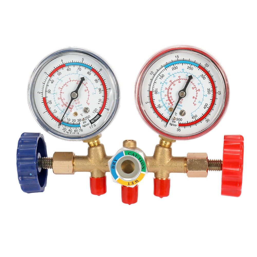 Refrigerant Manifold Gauge Set Hose and Hook Convenient for R12 R22 R404A R134A