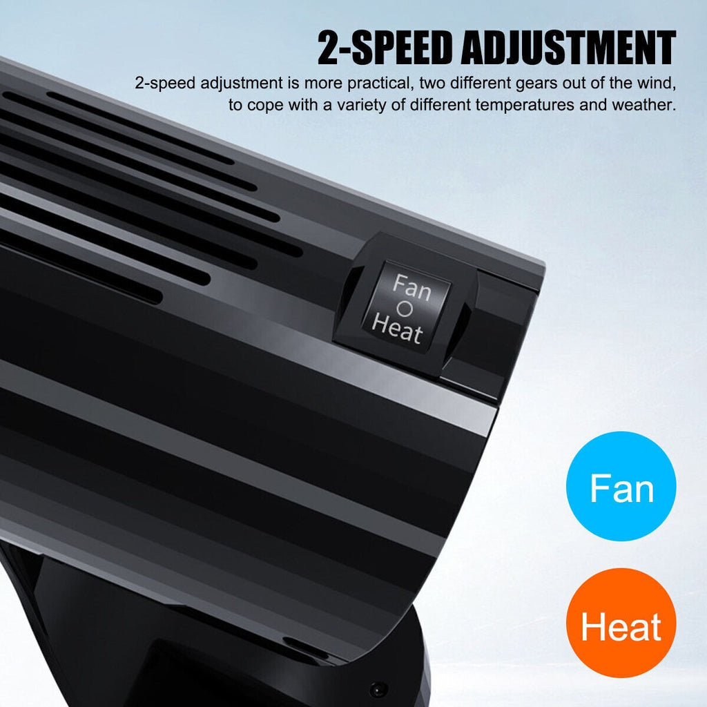 150W Electric Car Heater 12V DC Heating Fan Defogger Defroster Demister Portable