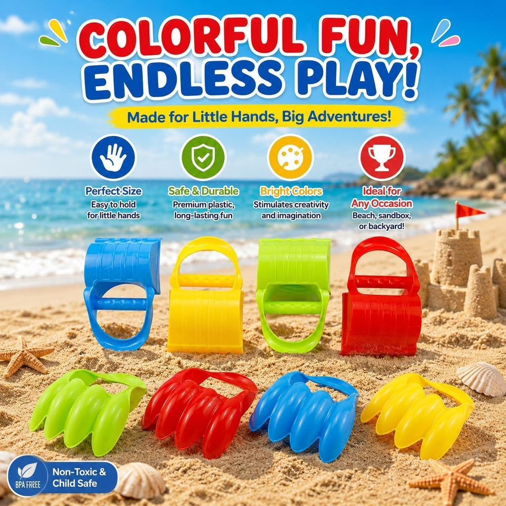 Sand & Snow Claw Toy for Kids,Heavy Duty Plastic Hand Grabber Shovel for Digging