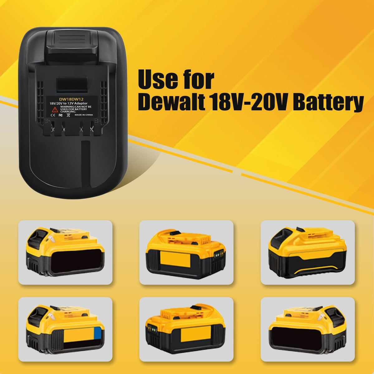 Adapter For Dewalt 18V/20V Max Battery Convert to Dewalt 12V Max Li-ion Battery