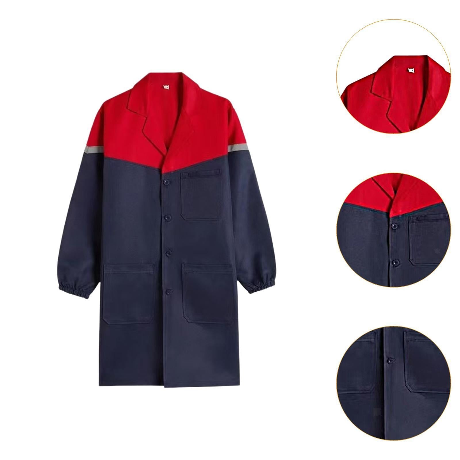 Paint over Coat Adults Workshop Mechanic Outerwear Smock Men Warehouse Work Coat