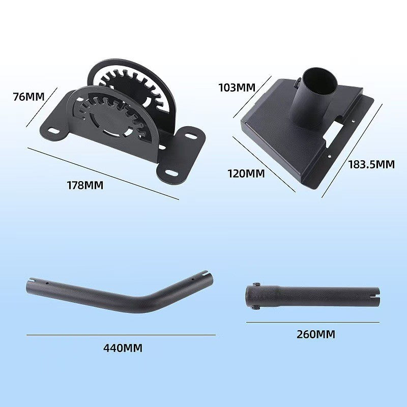 Heavy-Duty 360° Adjustable Starlink Gen3 V4 Mount – Wall & Roof Mounting Kit
