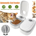 2pc Automatic Cat Feeder Electronic Timed Dry and Wet Pet Dog Cat Food Dispenser