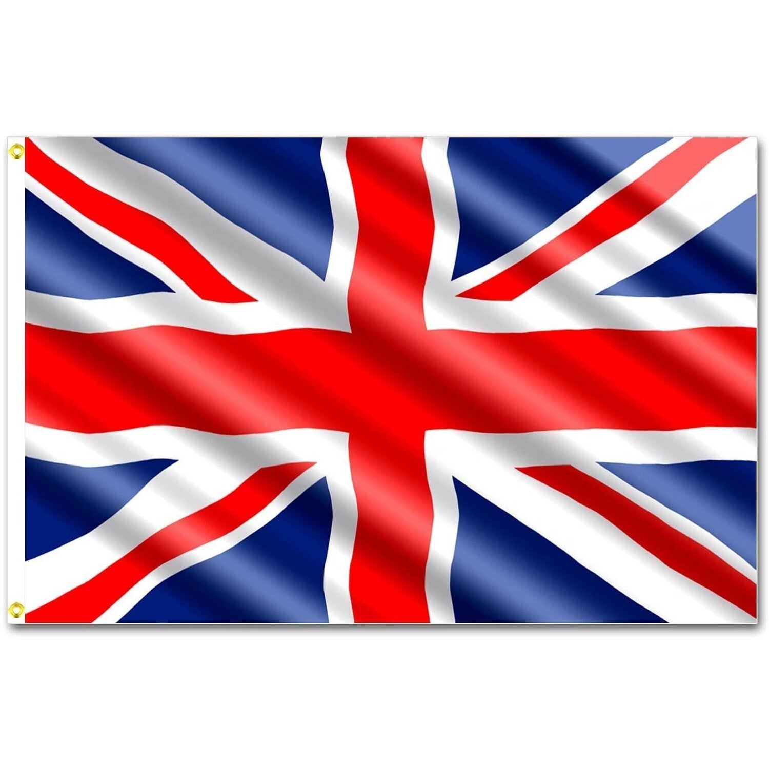 Union Jack Flag Brass Eyelets Double Stitched Great Britain UK Sport 5X3FT Fast