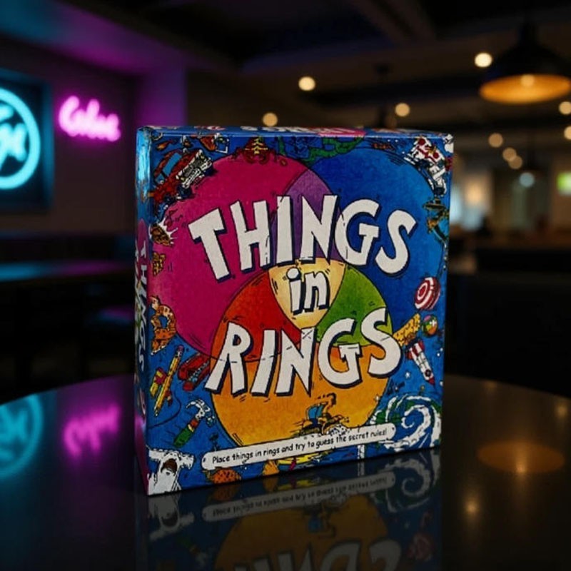 Things In Rings Board Game 2-6 Player Guessing And Reasoning Party Game Cards UK