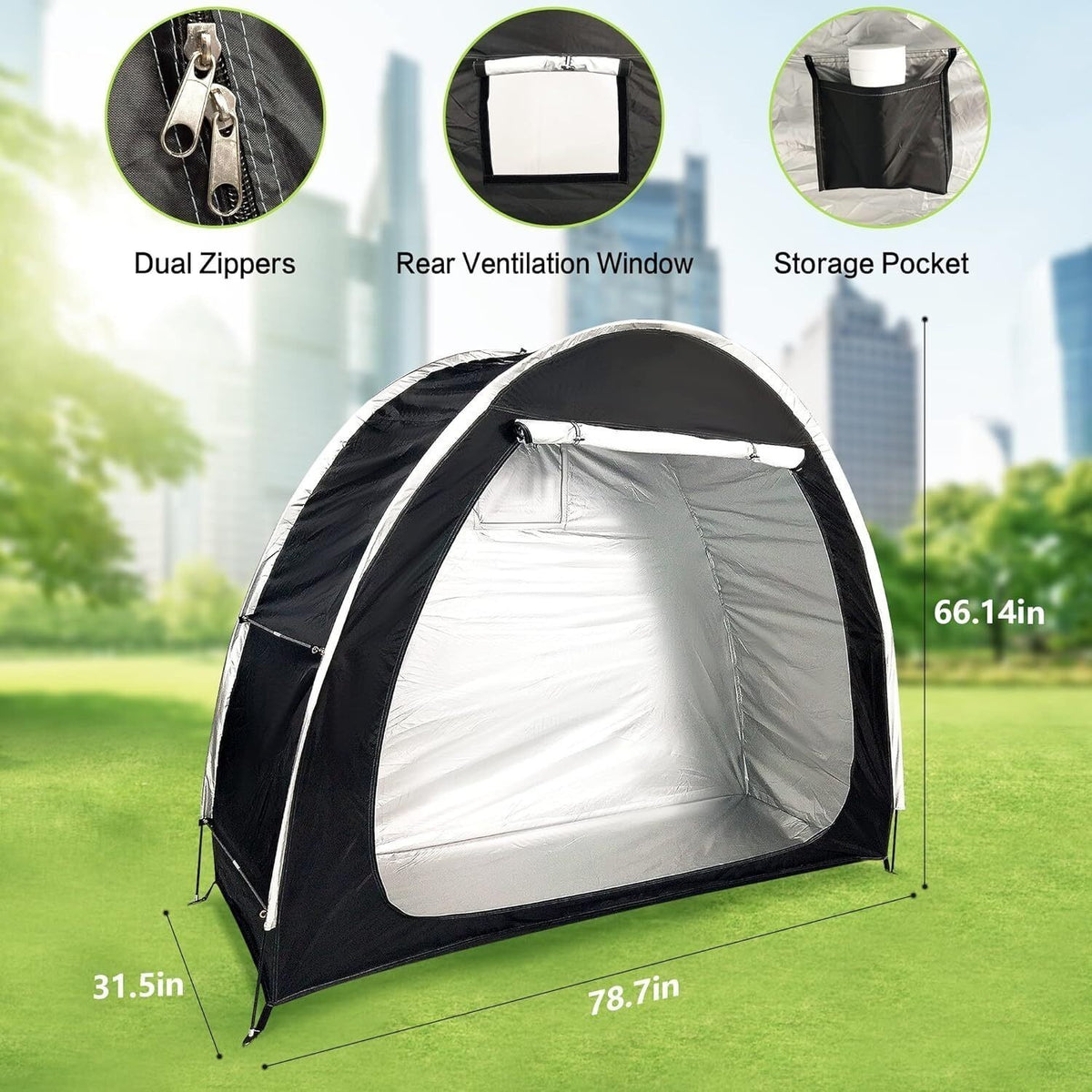 Bike Tent Large Waterproof Bicycle Rain Cover Dust Protector Outdoor Storage UK