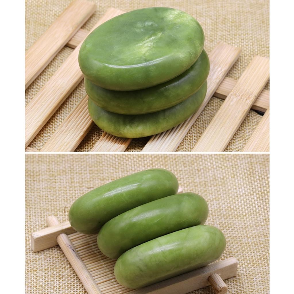 Professional Natural Jade Massage Stones Hot Cold Stone for Body