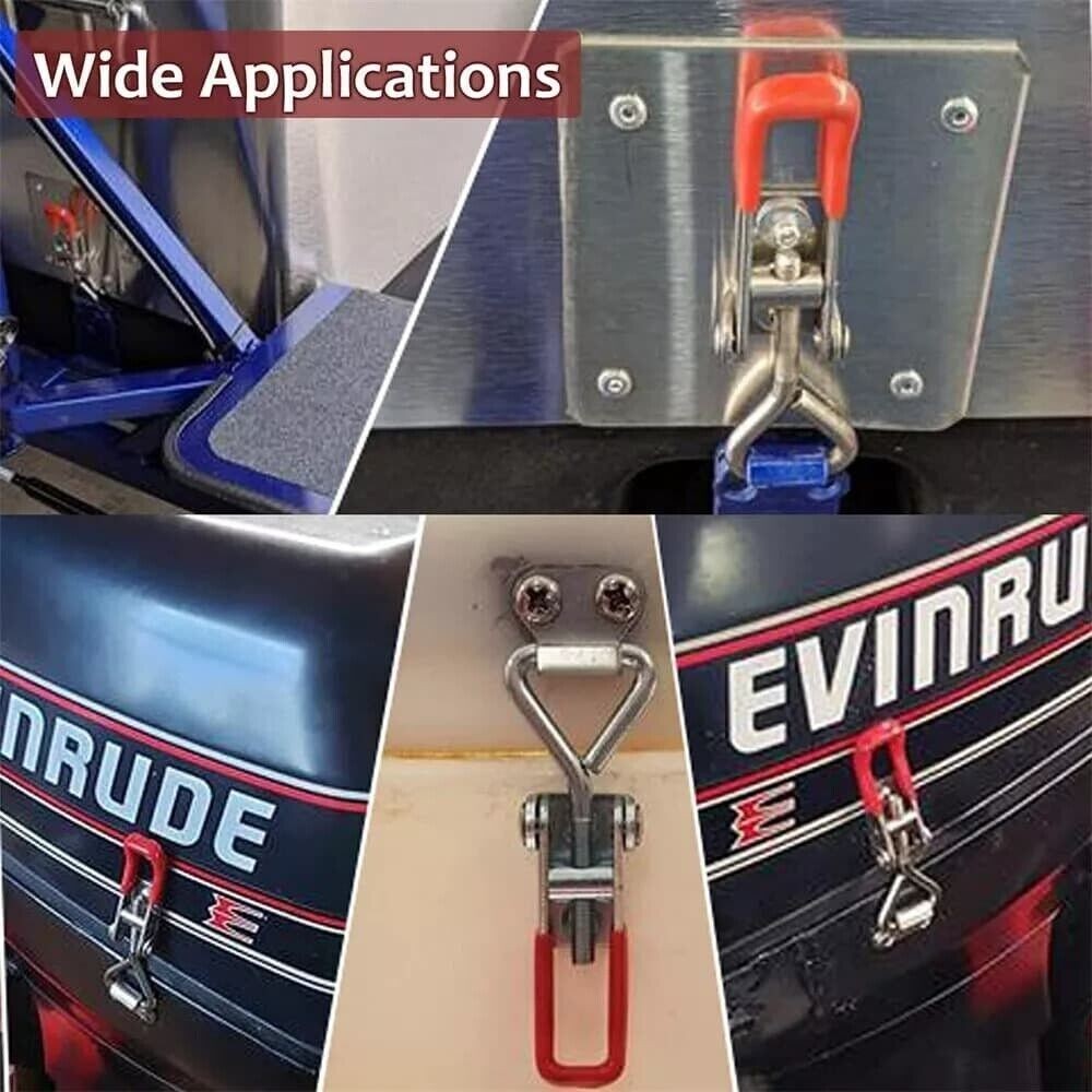 2x Over Centre Fastener Latch Door Catch SMALL Lockable Truck Trailer Body Clamp