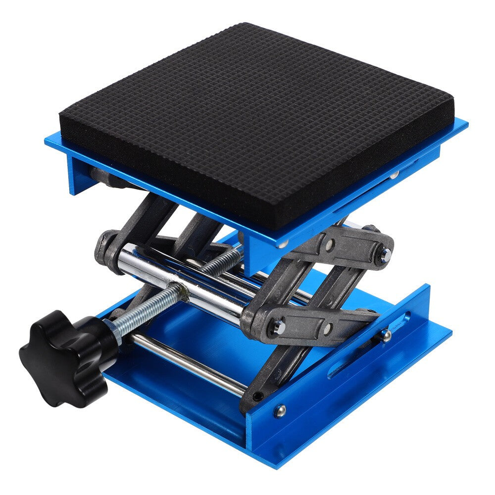 Lifting Table Aluminum Bracket Lab Jack Hand Held Height Adjustable