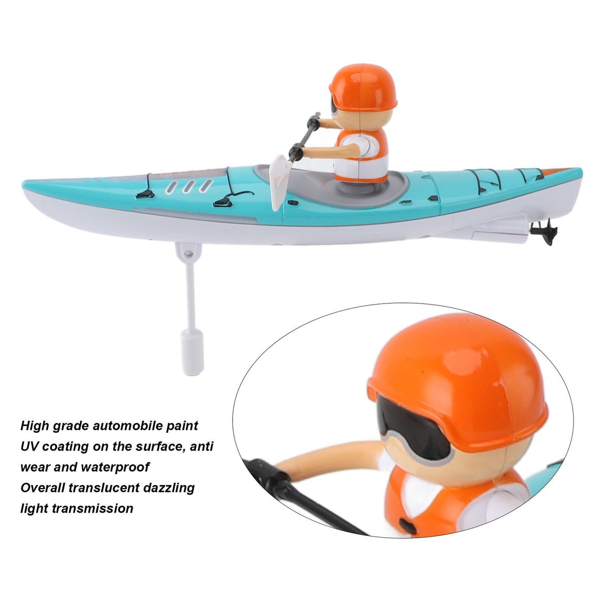 RC Kayak Boat Multipurpose Fun Innovative Realistic 2.4G Remote Control Boat NEW