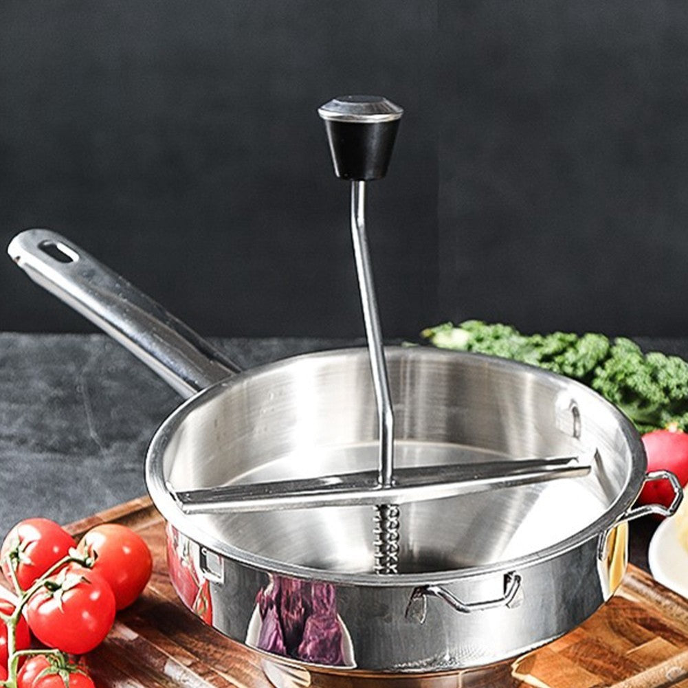 Stainless Steel Food Mill Cookware,Grips Food Mill,Mill Mud Kitchen Tools8874
