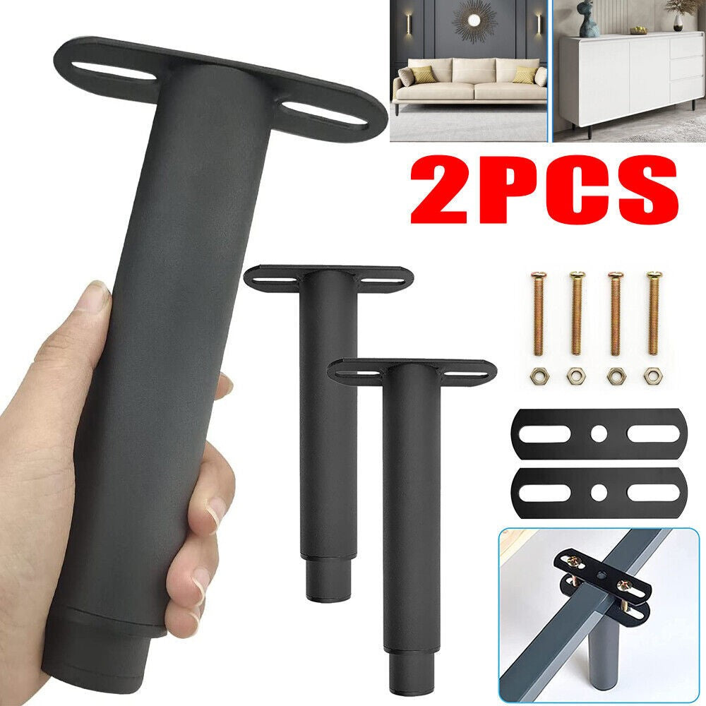 2X Bed Legs Adjustable Retractable Heavy Duty Bed Center Frame Support Feet Leg
