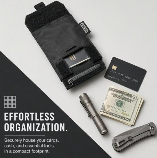 Slim Belt Wallet — Zero Bulk For Your Everyday Carry,Concealed Retractable