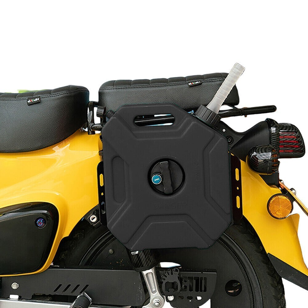 Black 5L Gas Fuel Tank Motorcycle Gas Can Gas Spare Container