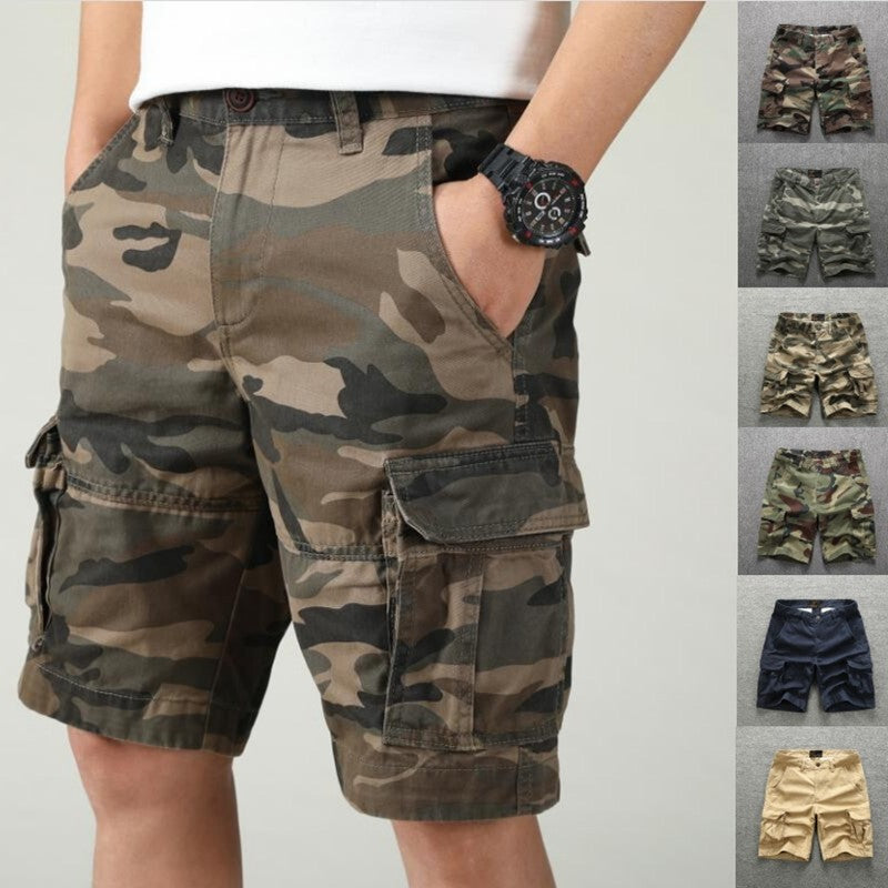 Mens Cargo Shorts Army Combat Camouflage Jeans Camo  Work Casual Half Pant.*