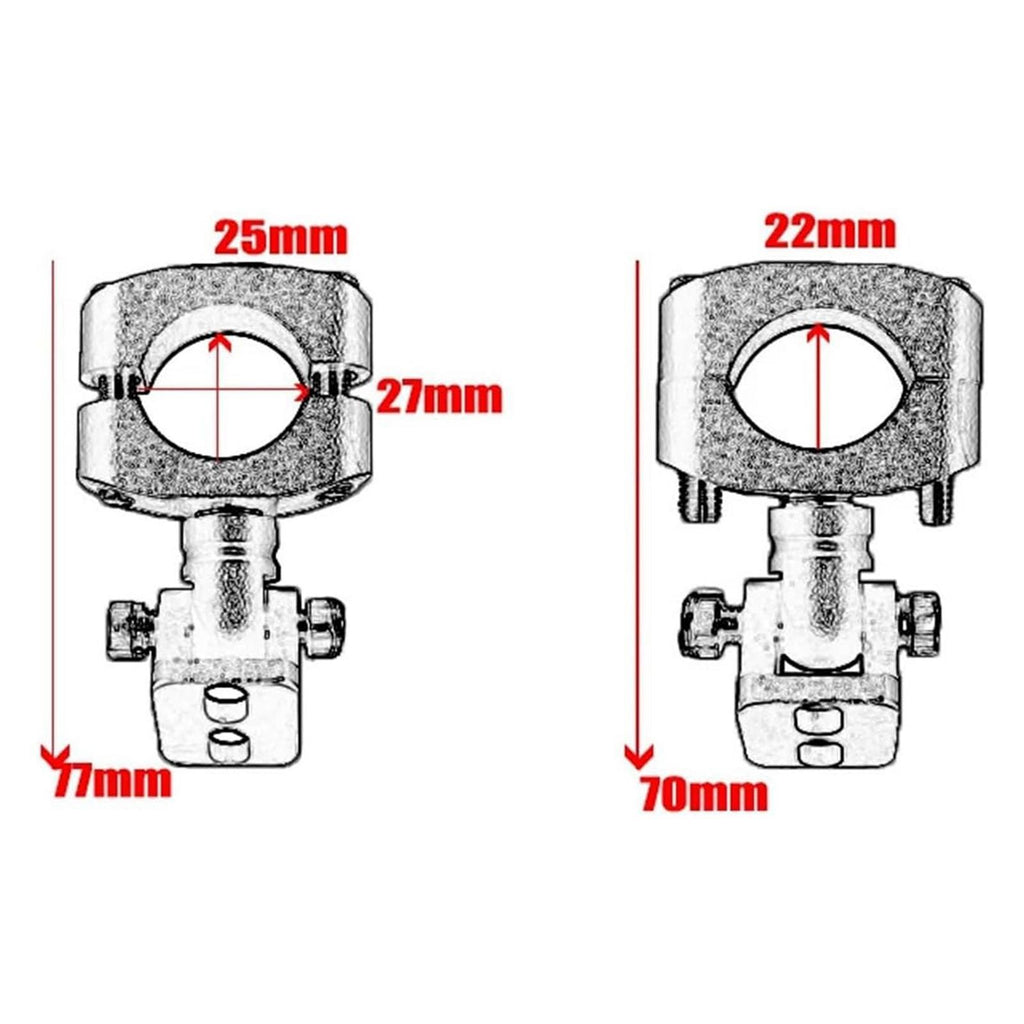 2Pcs Swivel Auxiliary Light Bracket for BMW R1250GS Adventure Accessory